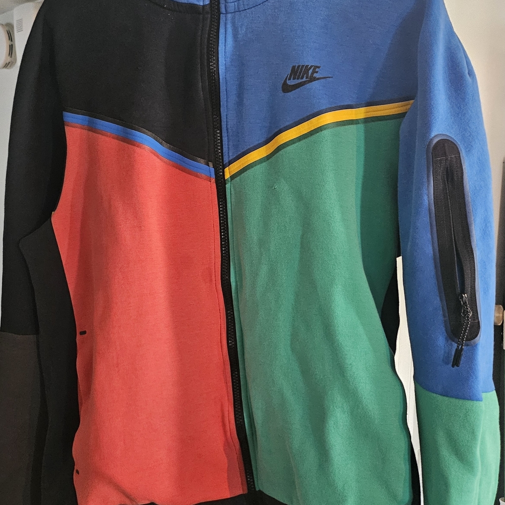 Nike Men's Colorblock Bomber Jacket Sweatshirt